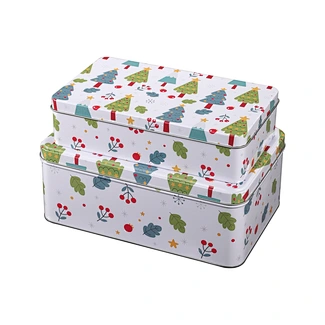 Christmas tin box